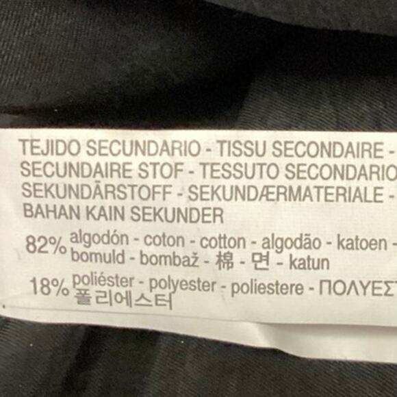 Zara Navy Blue Crew Neck Tiered Color Block Ruffle Long Sleeve Top Sweatshirt M - Picture 7 of 7